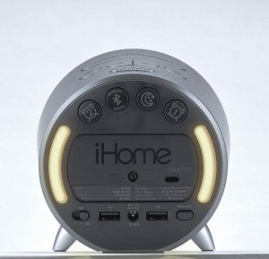 Ihome IBT235G Powerclockbtdualusbchg Gry