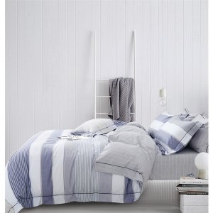 Say SDB-5-C-FQ Wilhelm Bluewhite Striped 100% Cotton Reversible Comfor