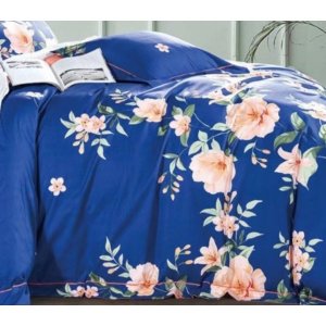 Say SDB-1-C-T Elizabeth Blueorange Floral 100% Cotton Reversible Comfo