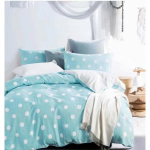 Say KB-11-C-FQ Clara Bluewhite Polka Dot  100% Cotton Double Layer Yar