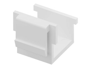 Unc KEYBL-WHT Blank Keystone Insert, White