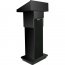 Amplivox W505A-BK Executive Adj Column Lectern - Non Sound