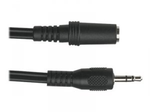 Black EJ111-0010 3.5-mm Stereo Audio Cable, 24 Awg, Male