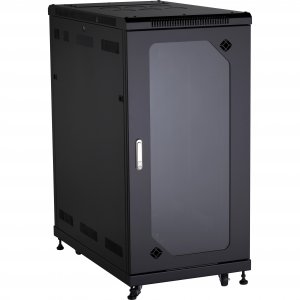 Black RM2525A 24u Split Rear Door Cab 24inw X 40ind, P