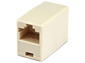 Monoprice 7280 Rj-45 8p8c Straight Inline Coupler Beige