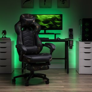 Ofm RSP-110-FST Reclining Gaming Chr With Footrest