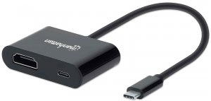 Manhattan 153416 Usb-c To Hdmi Converter With Pd Port