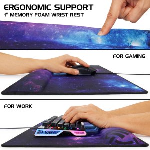 Generic ENPCPXW100GAWS Extended Gaming Mouse Pad W Wrist Rest