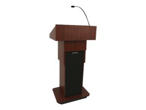 Amplivox SW505A-CH Executive Adj Column Lectern - Wrls -ch