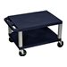 Luxor WT16Z-N 16h Av Cart - Two Shelves - Nickel Legs