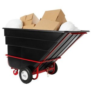 Rubbermaid FG102641BLA Truck,1.5cu,towable,tt,bk