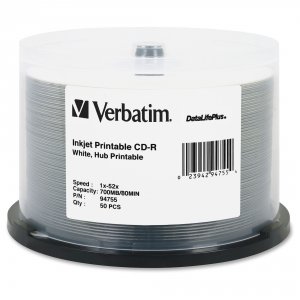 Verbatim 94755 (r)  700mb 80-minute 52x Datalifeplus(r) Cd-rs, 50-ct S