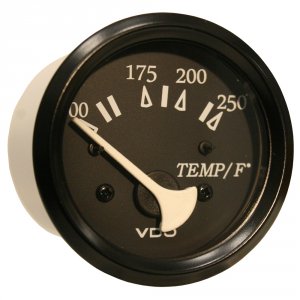 Vdo 310-11801 Allentare Black 250Â°f Water Temperature Gauge - Use W