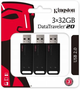 Kingston DT20/32GB-3P 32gb Usb 2.0 Datatraveler