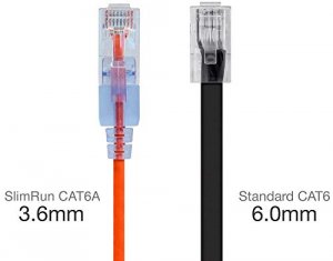 Monoprice 16300 Slimrun Cat6a Ethernet Patch Cable-snagless Rj45-550mh