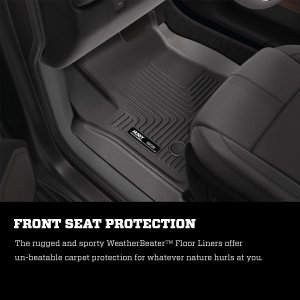 Husky 98771 Liners Front  2nd Seat Floor Liners  12-15 Ford Focus-blac