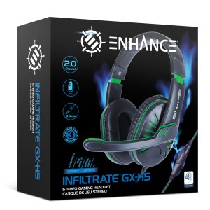 Generic ENGXH50100GNWS Gaming Headset With Rotating Mic (green)