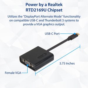 Syba SD-ADA20227 Usb Type-c To Vga Adapter