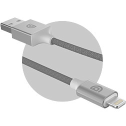 Griffin GC43432 Premium 5ft Usb To Lightning Cable In Gray