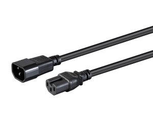 Monoprice 35111 Heavy Duty Power Cable - Iec 60320 C14 To Iec 60320 C1