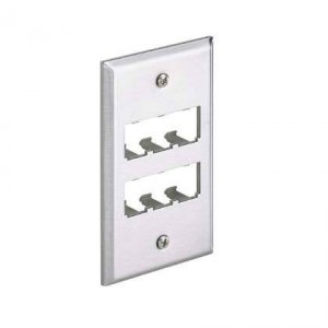 Panduit CFP6SY Mini-com Stainless Steel Faceplate