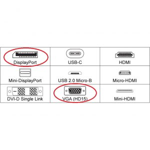 4xem 4XDPVGAS615AA 10 Inch Black Displayport To