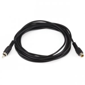 Monoprice 657 Rca Plugjack Mf Cable - Black 12ft