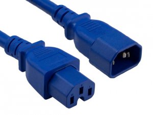 Enet C14C15-BL-6F-ENC C14 To C15 6ft Blue Pwr Extension Cord