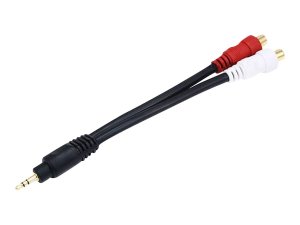 Monoprice 5611 Stereo M To 2rca F Cable7in - Black