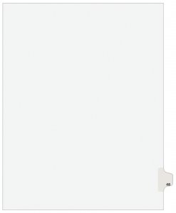 Avery 01048 Index,sd,ltr,wht,48,25pk