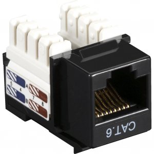 Black CAT6J-BK-10PAK Black Box Connect Cat6 Rj-45 Keystone Jack Unshie