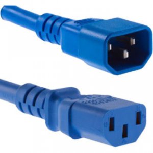 Unc PWRC13C1406FBLU Power Cord C13 - C14, 18awg, 10amp, 250v, Svt Jack