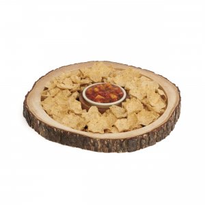 Clipper 1023 Acacia Bark Chip Dip Platter