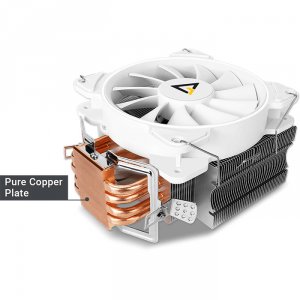 B+b C400 GLACIAL Antec Fan C400 Glacial Air Cooling Pure White Led Pwm