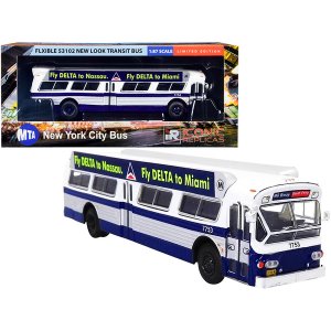 Iconic 87-0279 Flxible 53102 Transit Bus M6 With Bus-o-rama Boards Fly