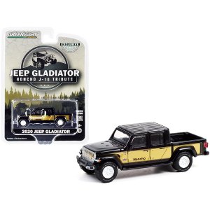 Greenlight 30309 2020 Jeep Gladiator Pickup Truck Black And Gold Honch