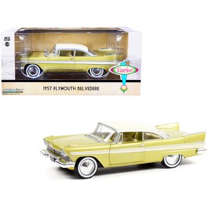 Greenlight 18260 1957 Plymouth Belvedere Desert Gold Metallic With San