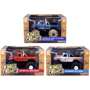 Greenlight 88041-88042-88043 Kings Of Crunch Set Of 3 Monster Trucks S