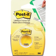 3m 00651 Post-itreg; Labelingcover-up Tape - 0.16 Width X 58.33 Ft Len