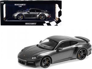 Minichamps 155069072 2020 Porsche 911 Turbo S Gray Metallic Limited Ed