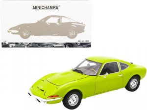 Minichamps 180049032 1970-1972 Opel Gt Lime Yellow 118 Diecast Model C