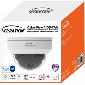 Adesso CYBERVIEW410D-TAA 4mp Cmos Adv-ai Dome Cam Ip6712v  Poe Fixed L