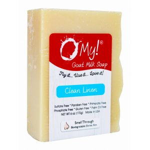 Omy! SO-FO-SW-6-ClnLin O My! Goat Milk Soap Bar - Made With Farm-fresh