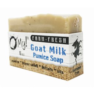 Omy! SO-PM-BX-6-FrFree O My! Goat Milk Pumice Soap - Made With Farm-fr