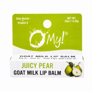 Omy! BL-LB-BX1P-15-JuicPear O My! Goat Milk Lip Balm - Natural Goat Mi