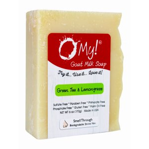 Omy! SO-FO-SW-6-GrTeaLem O My! Goat Milk Soap Bar - Made With Farm-fre