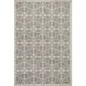 Homeroots.co 353148 2'x4' Grey Machine Woven Uv Treated Traditional St