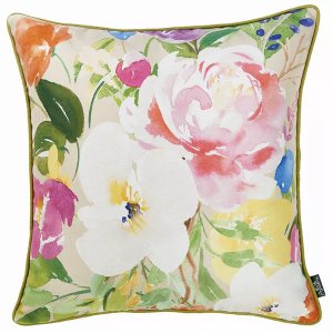 Homeroots.co 355436 Watercolor Bouquet Decorative Throw Pillow Cover