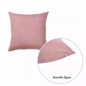 Homeroots.co 355288 Set Of 2 Light Pink Brushed Twill Decorative Throw