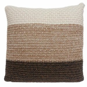 Homeroots.co 334085 20 X 7 X 20 Transitional Brown And Coffee Pillow C